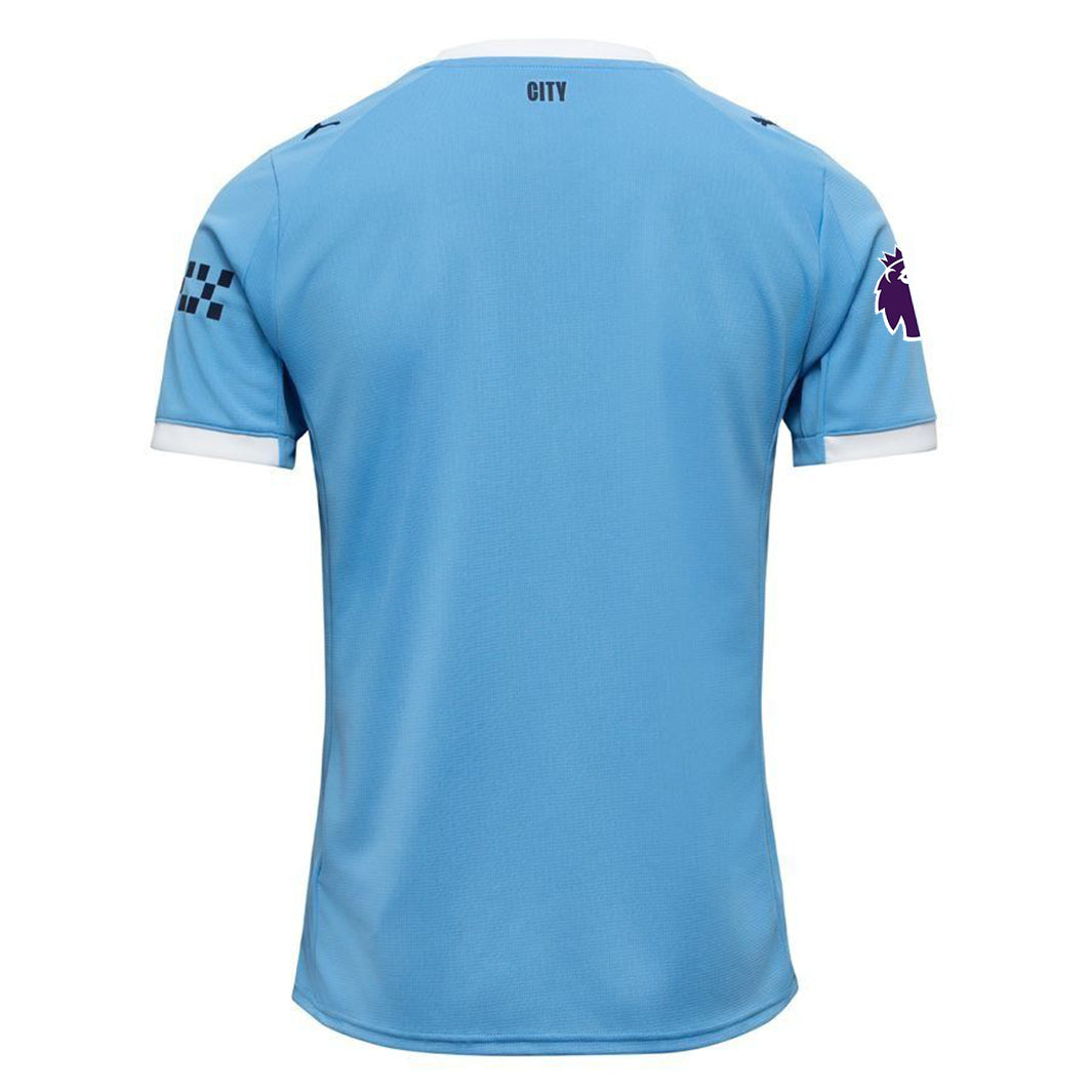 Puma Manchester City Home Jersey 25/26 w/ EPL + Sponsor Patch (Team Light Blue/Puma White)