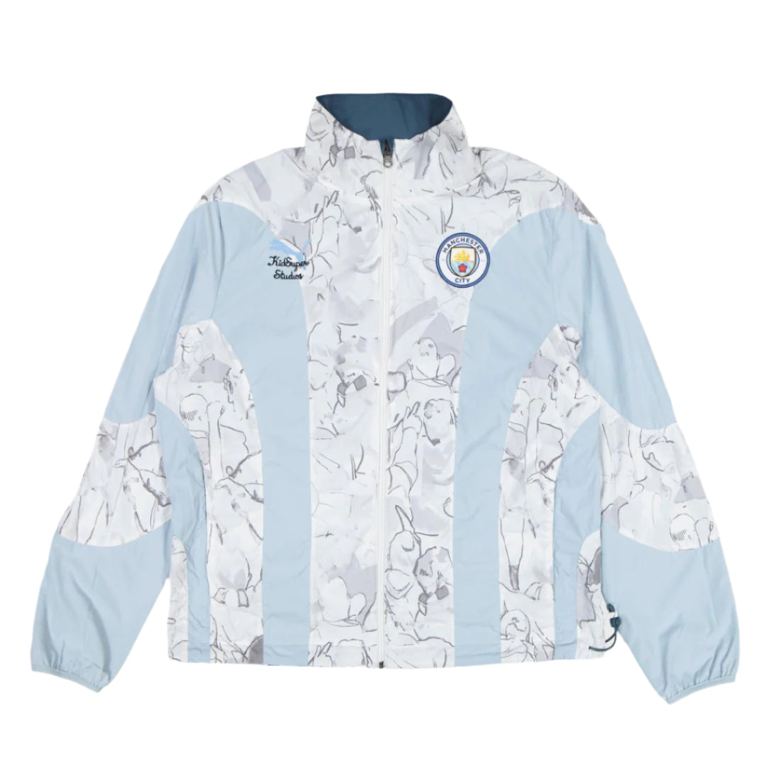 Puma Manchester City 25/26 Kid Super Reversible Jacket (Grey Skies/Team Light Blue)