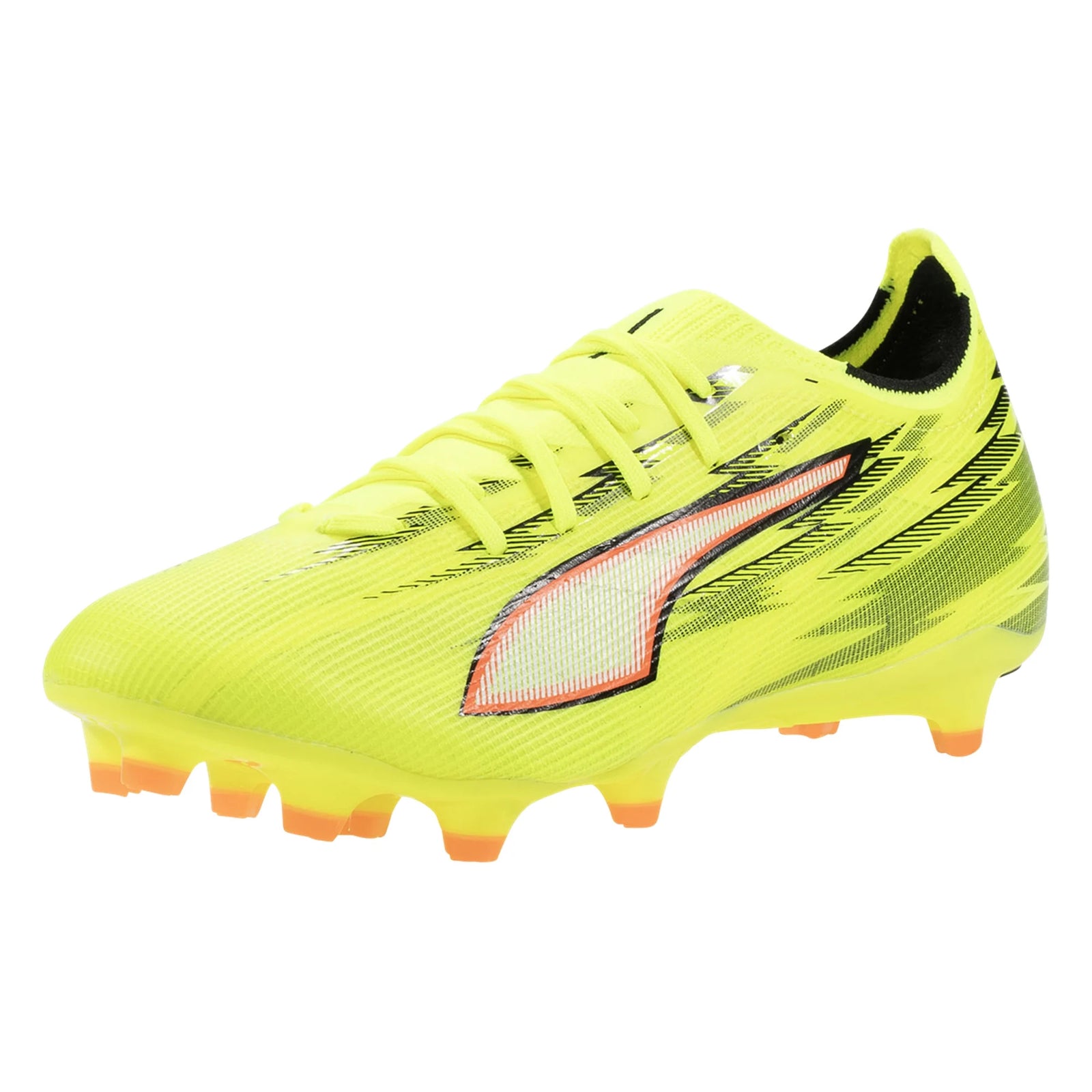 Puma Ultra 6 Match FG/AG Soccer Cleats (Yellow Alert/Glowing Red)