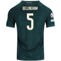 adidas Men's Real Madrid Jude Bellingham Match Authentic Away Jersey w/ Champions League Patches 26/27 (Green)