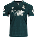 adidas Men's Real Madrid Match Authentic Away Jersey w/ Champions League Patches 26/27 (Green)