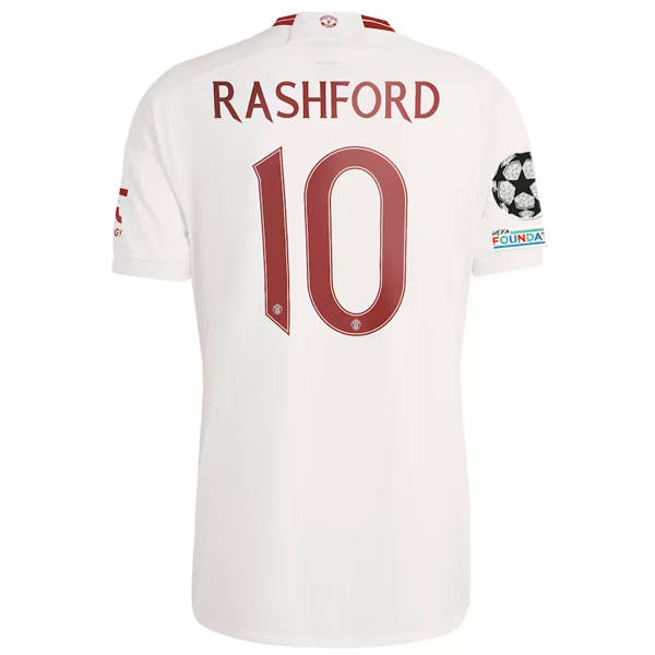 adidas Manchester United Marcus Rashford Third Jersey w/ Champions Lea -  Soccer Wearhouse
