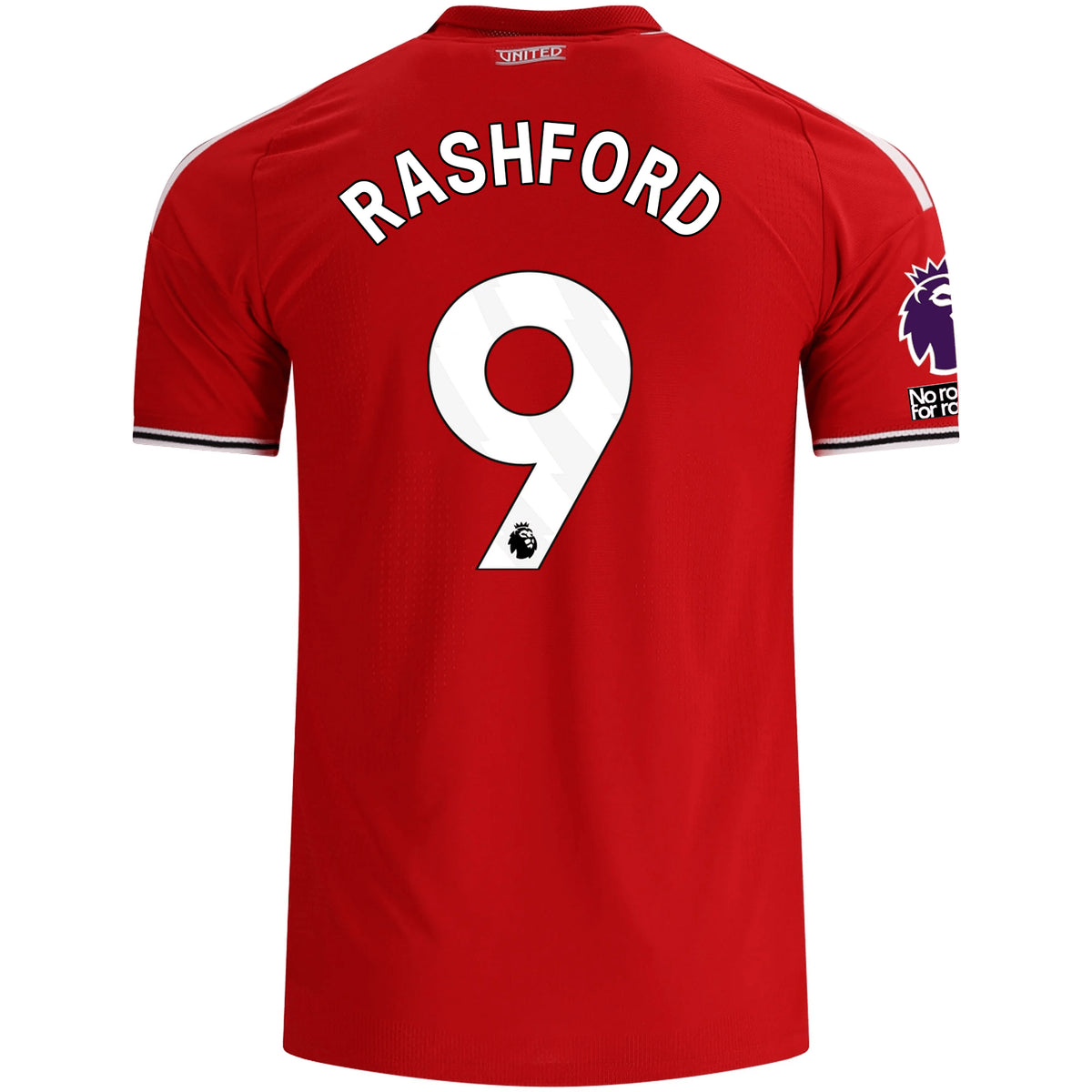 adidas Manchester United Authentic Marcus Rashford Home Jersey w/ EPL + No Room For Racism Patches 26/27 (Red)