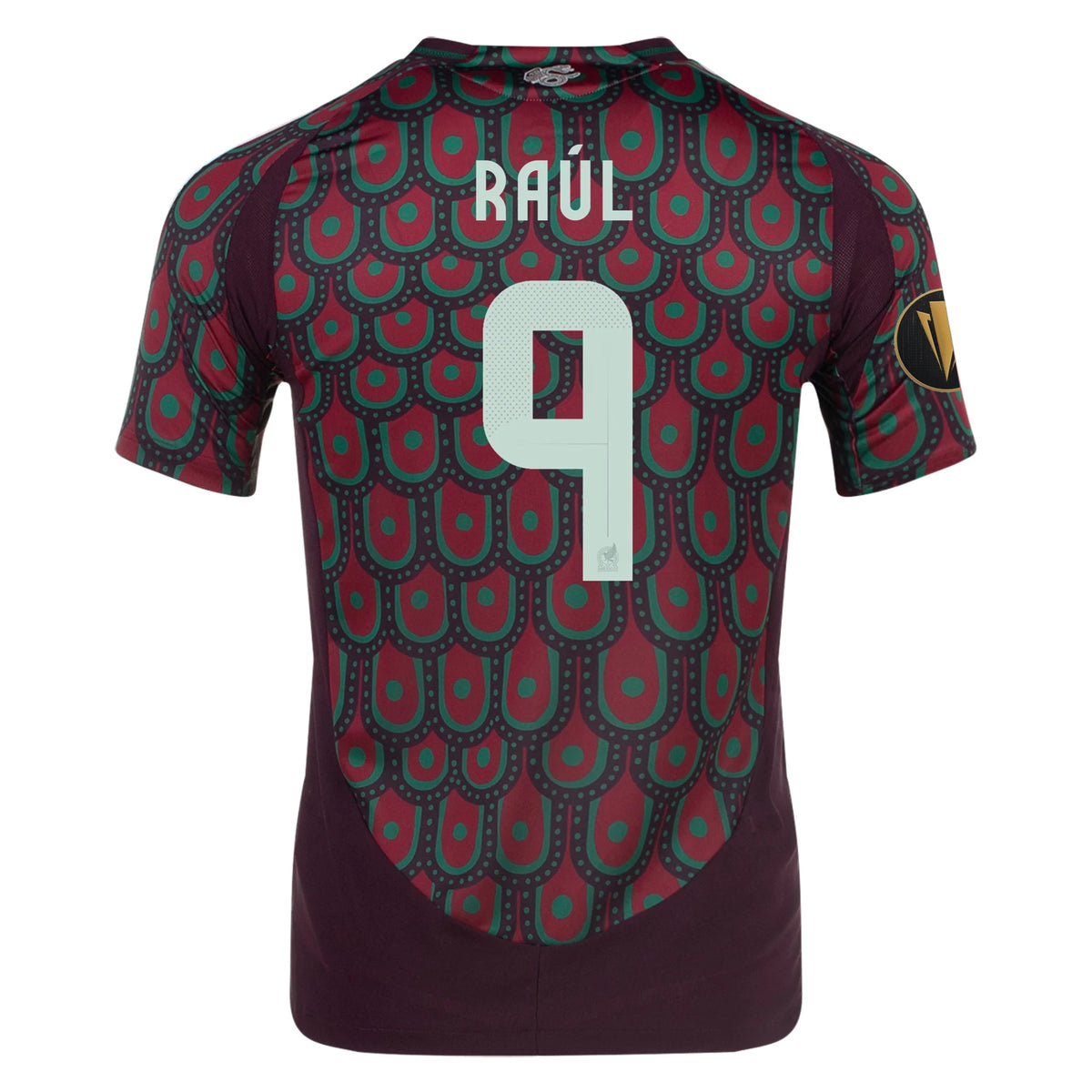 adidas Raúl Jiménez Mexico Authentic Home Jersey 24/25 w/ Gold Cup 2025 Patches (Multicolor)