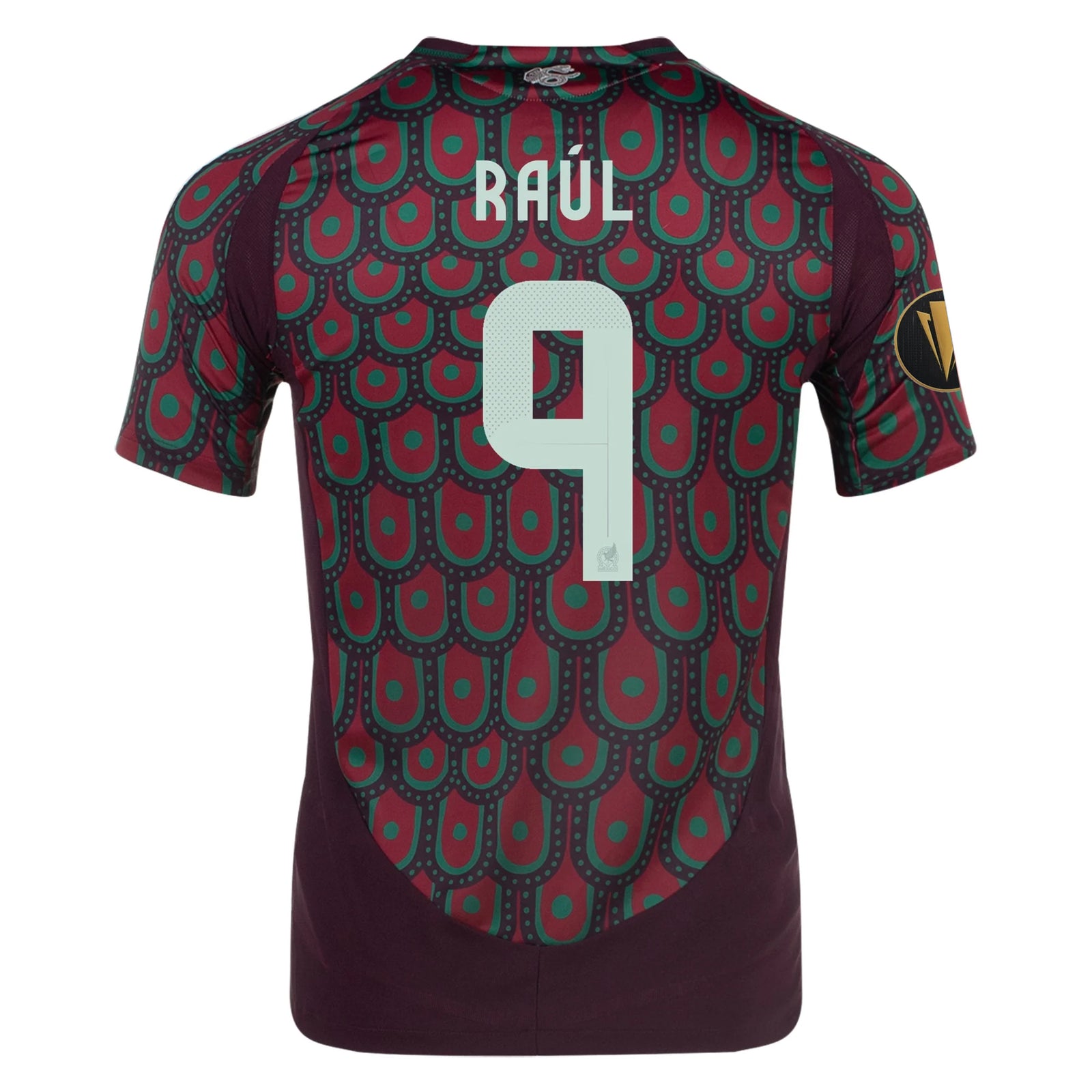 adidas Raúl Jiménez Mexico Authentic Home Jersey 24/25 w/ Gold Cup 2025 Patches (Multicolor)