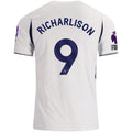 Nike Mens Tottenham Hotspur Richarlison Home Jersey w/ EPL + No Room For Racism 26/27 (White)