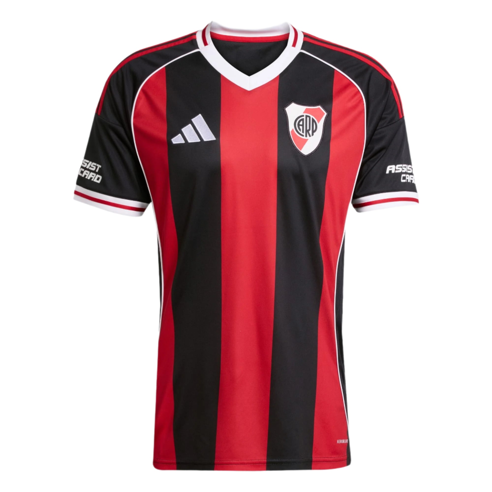 adidas Men's River Plate 25/26 Away Jersey (Black/Red) Soccer