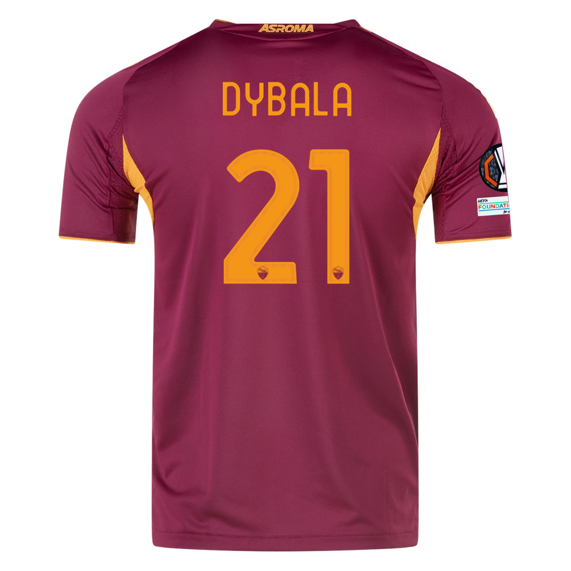 adidas Roma Authentic Paulo Dybala Home Jersey w/ Europa League Patches 25/26 (Burgundy)