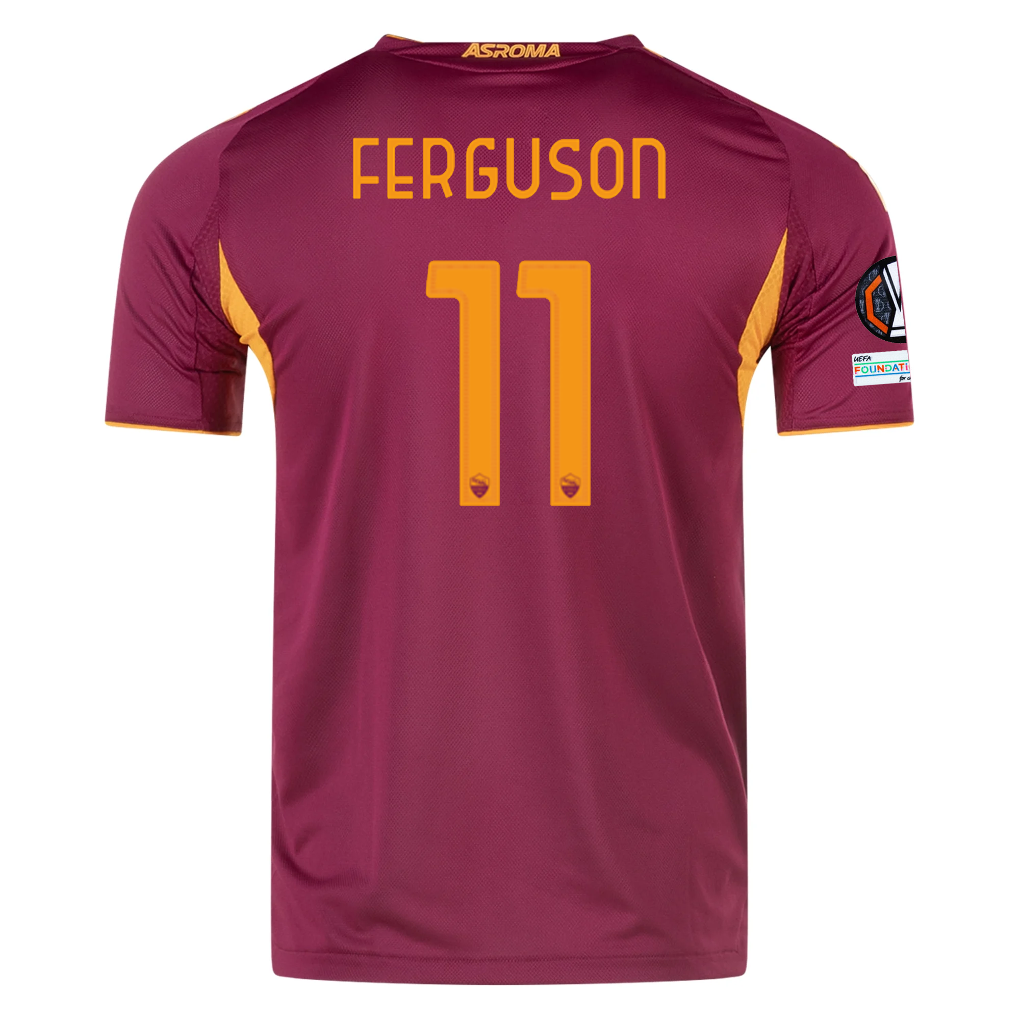 adidas Roma Authentic Evan Ferguson Home Jersey w/ Europa League Patches 25/26 (Burgundy)
