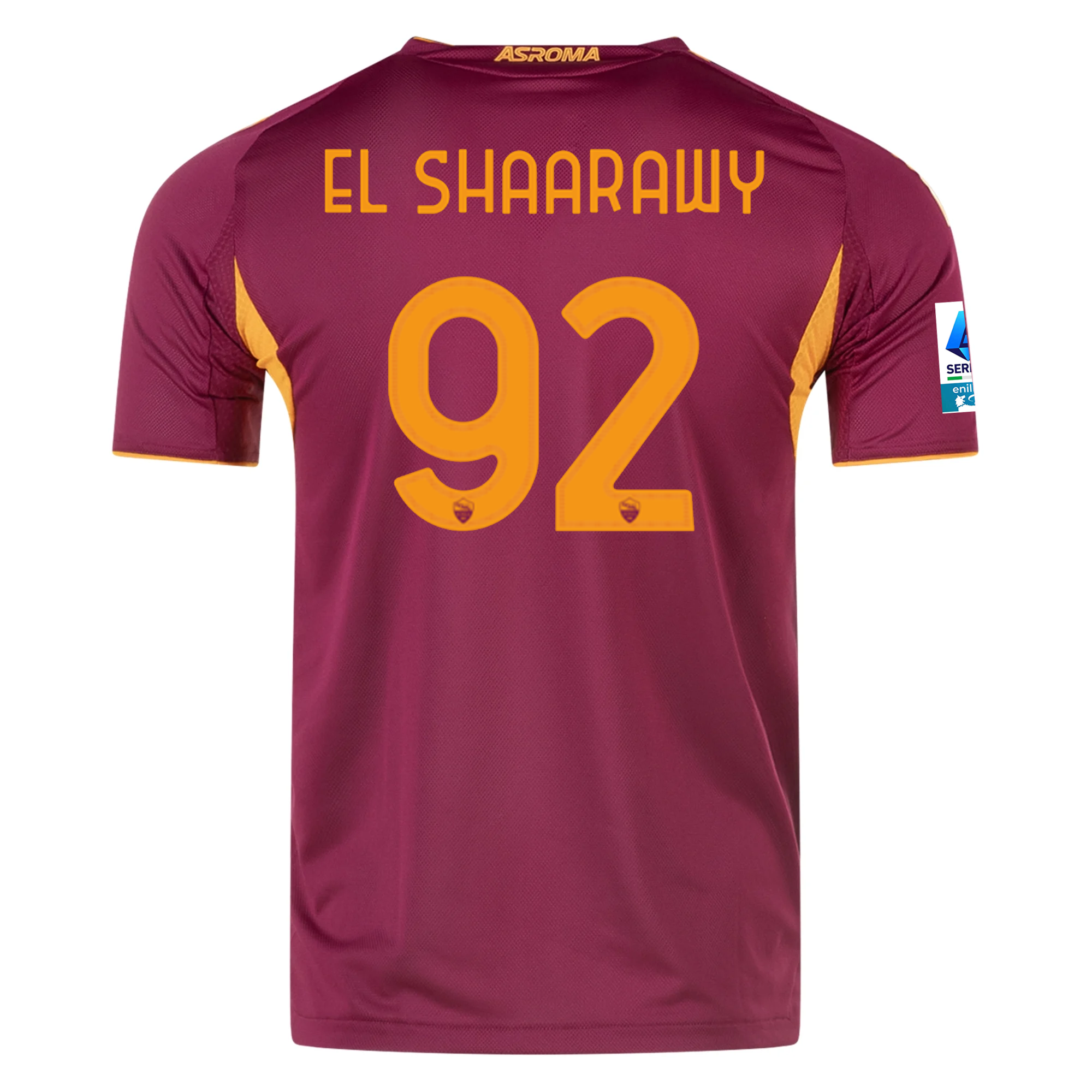 adidas Roma Authentic Stephan El Shaarawy Home Jersey w/ Serie A Patch 25/26 (Burgundy)