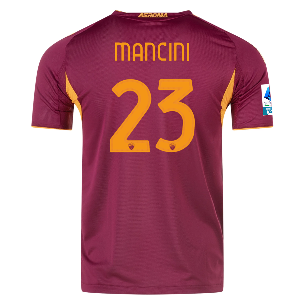 adidas Roma Authentic Gianluca Mancini Home Jersey w/ Serie A Patch 25/26 (Burgundy)