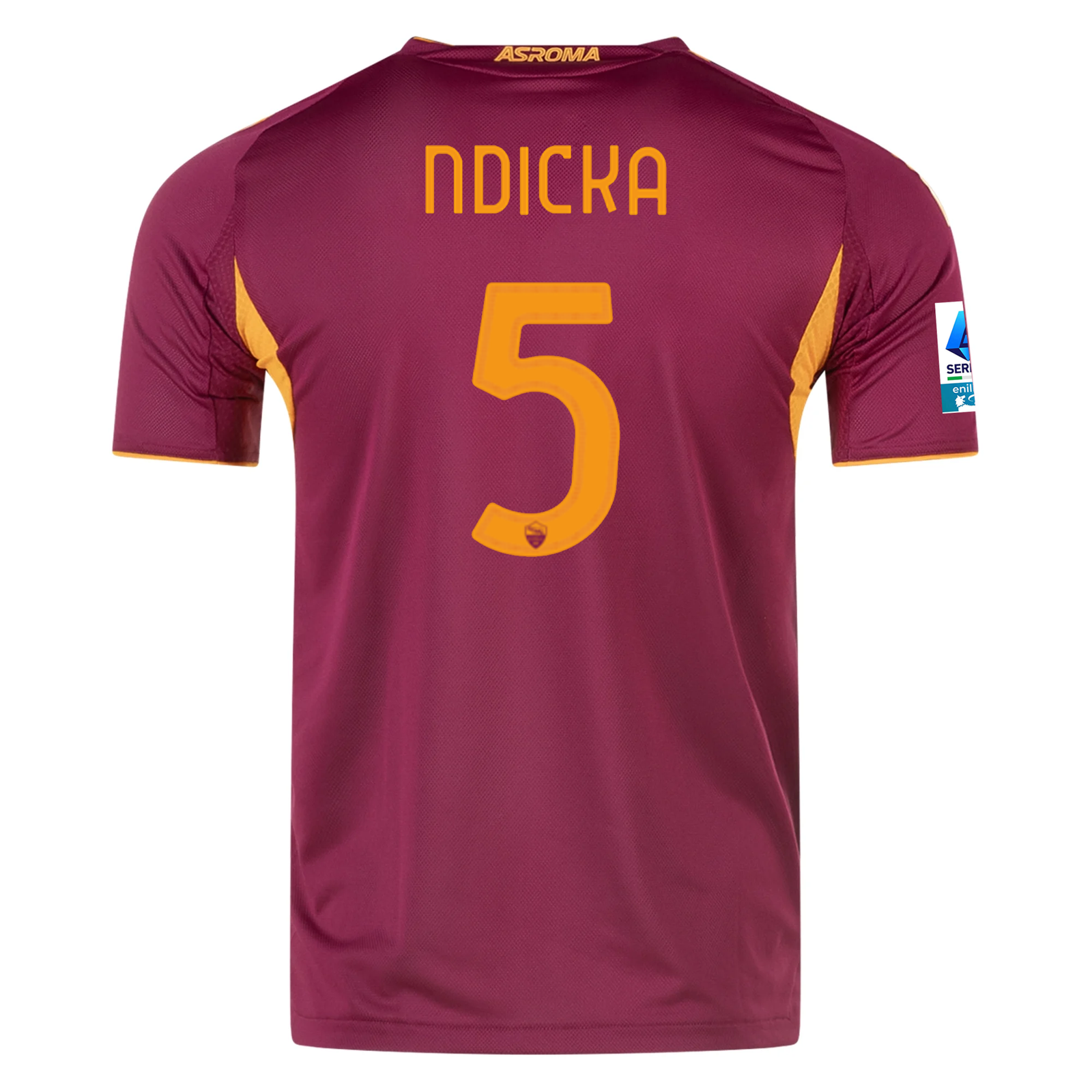 adidas Roma Authentic Evan Ndicka Home Jersey w/ Serie A Patch 25/26 (Burgundy)