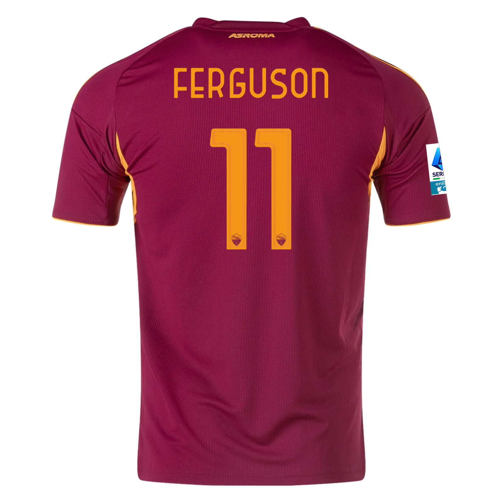 adidas Men's Roma Evan Ferguson Home Jersey w/ Serie A Patch 25/26 (Burgundy)