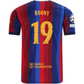 Nike Mens FC Barcelona Roony Bardghji Home Jersey w/ Champions League Patches 26/27 (Deep Garnet/Blue Void)