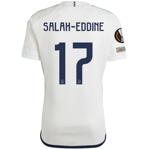 adidas Ajax Anass Salah-Eddine Away Jersey w/ Europa League Patches 23/24 (Core White)