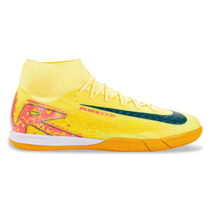 Nike Zoom Superfly 10 Academy KM Indoor Soccer Shoes (Light Laser Orange/Armory Navy)