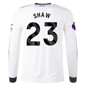 adidas Manchester United Luke Shaw Third Long Sleeve Jersey w/ EPL Patch 24/25 (Off White)