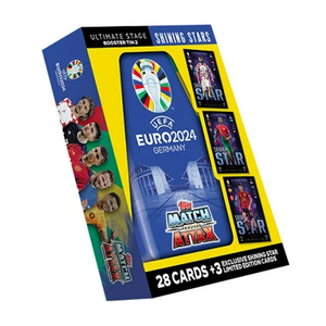 Topps Match Attax Extra Booster Tin #2 Euro Shining Stars Trading Cards (28 Cards + 3 Limited Edition Cards)