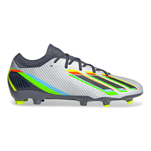 adidas Jr. X Speedportal.3 Firm Ground Soccer Cleats (Core Black/Metallic Silver)