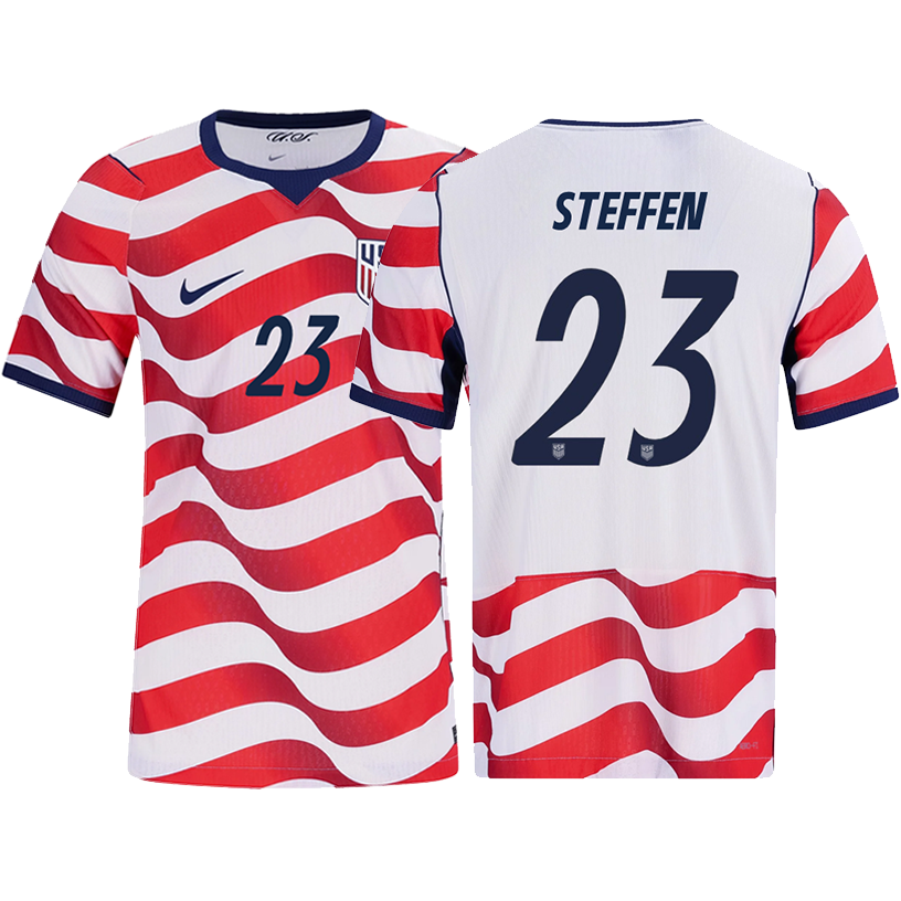 Nike Mens Steffen United States Match Authentic Home Jersey 2026 (Sail/Midnight Navy)