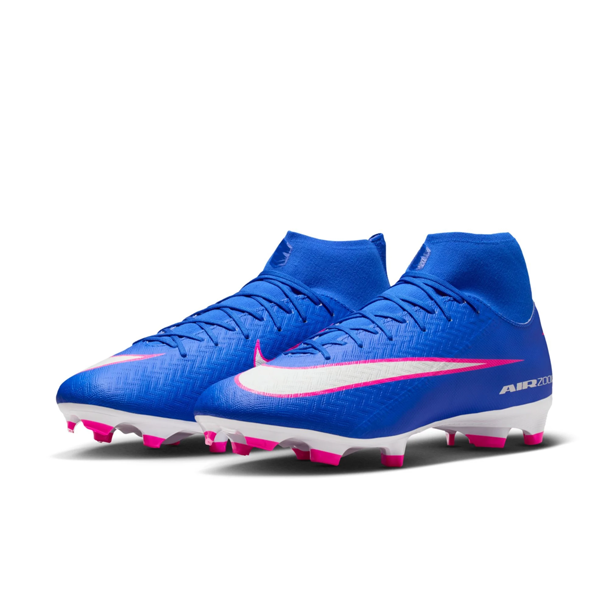Nike Zoom Superfly 10 Academy FG/MG Soccer Cleats (Racer Blue/White)