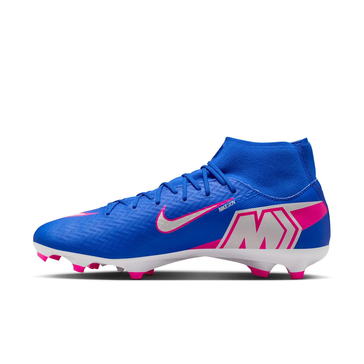 Nike Zoom Superfly 10 Academy FG/MG Soccer Cleats (Racer Blue/White)