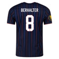 Nike Sebastian Berhalter United States Away Match Authentic Jersey 25/26 w/ Gold Cup 2025 Patch (Obsidian/Challenge Red)
