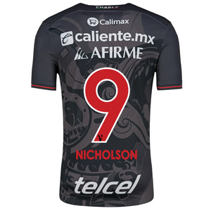 Charly Shamar Nicholson Xolos de Tijuana Third Jersey 24/25 (Black/Red)