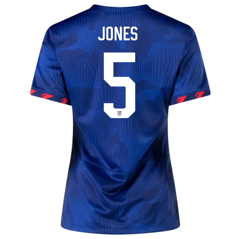Nike Womens United States Dejuan Jones Away Jersey 23/24 (Hyper Royal/Loyal Blue)