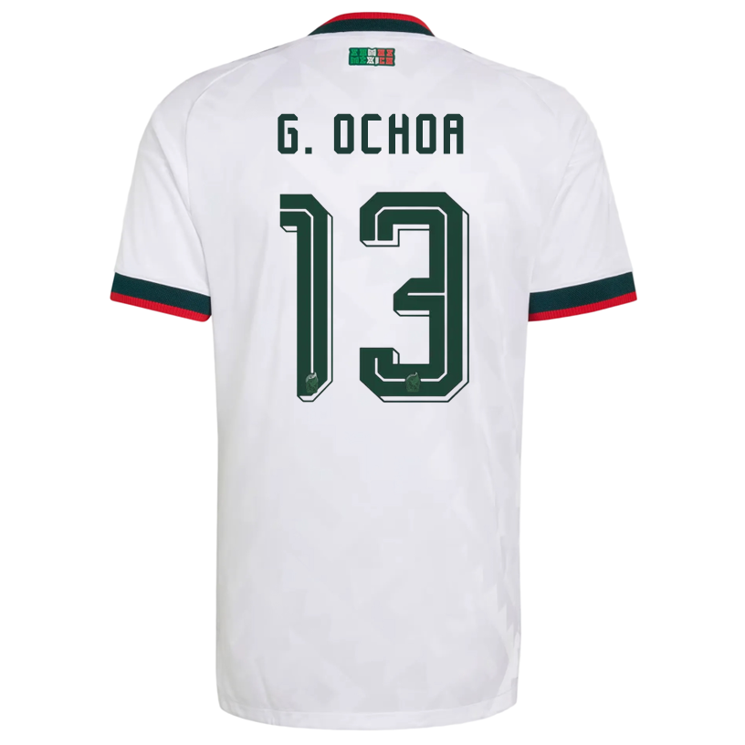 adidas Men's Mexico G. Ochoa Authentic Match Away Jersey 2026 (White)