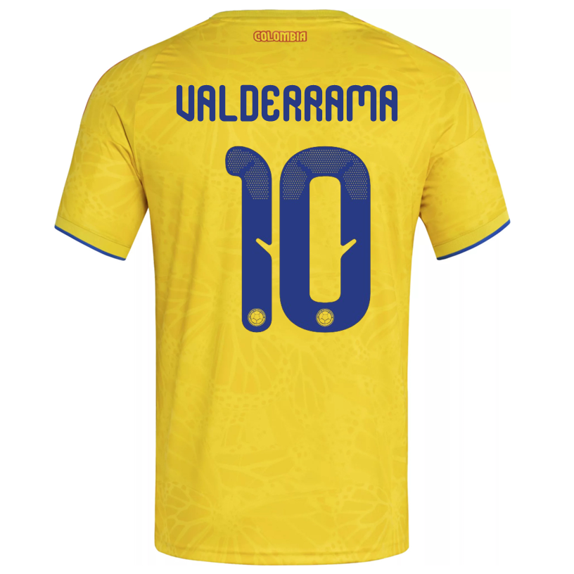 adidas Men's Valderrama Colombia 2026 Home Jersey (Impact Yellow)