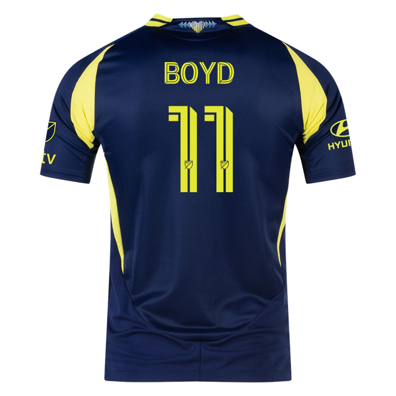 adidas Nashville Authentic Tyler Boyd Away Jersey w/ MLS + Apple TV 25/26 (Tena Blue)