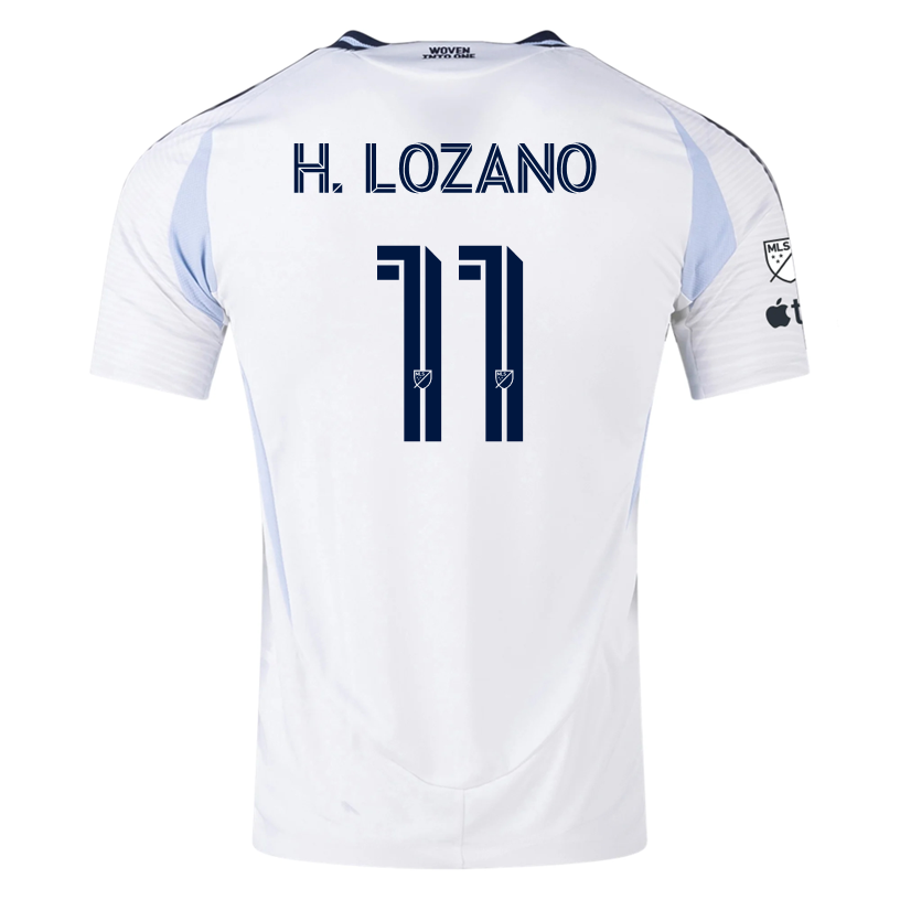 adidas San Diego FC Authentic Hirving Lozano Away Jersey 25/26 w/ MLS & Apple Patch (White)