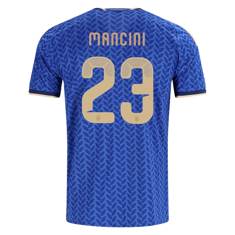 adidas Men's Mancini Italy Home Replica Jersey 2026 (Bold Blue)