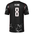 Nike Mens Canada Kone Away Stadium Jersey 2026 (Black/Red)