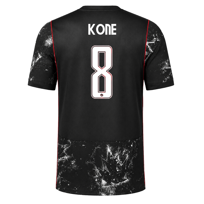 Nike Mens Canada Kone Away Stadium Jersey 2026 (Black/Red)