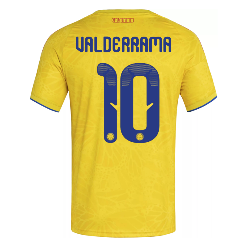 adidas Men's Valderrama Colombia 2026 Authentic Home Jersey (Impact Yellow)