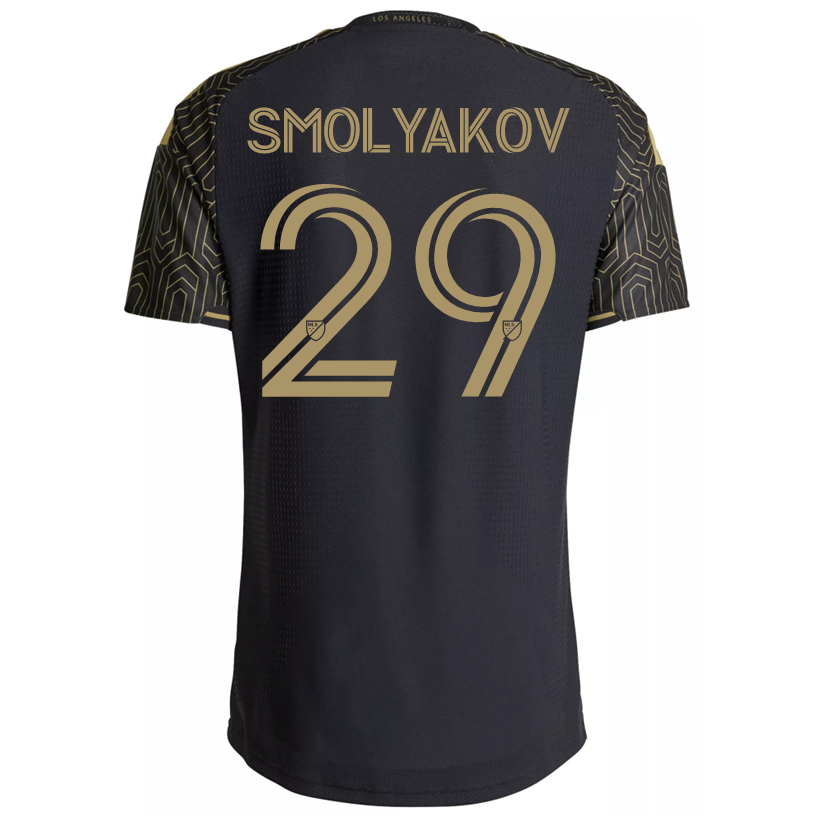 adidas Men's Smolyakov LAFC Authentic Match Home Jersey 26/27 (Black/Gold)