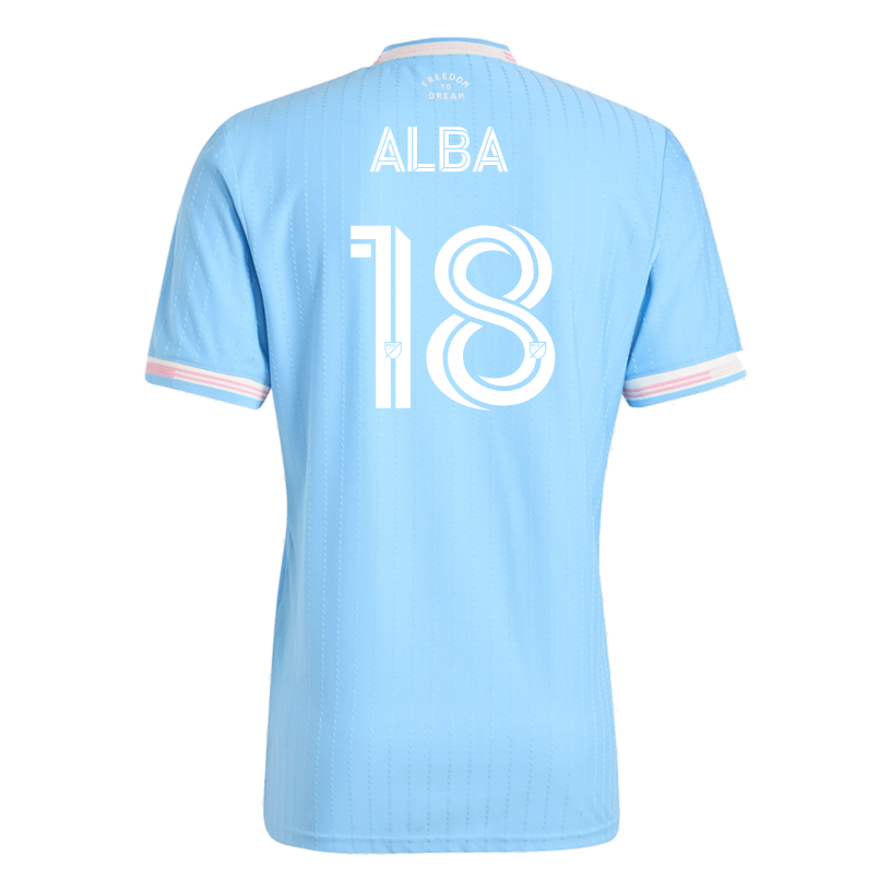 adidas Alba Inter Miami Authentic Third Jersey 25/26 (Blue/Pink)