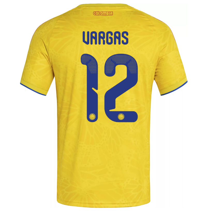adidas Men's Vargas Colombia 2026 Home Jersey (Impact Yellow)