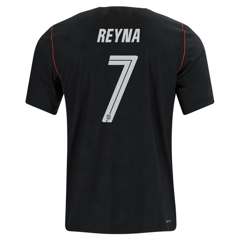 Nike Mens Reyna United States Away Stadium Jersey 2026 (Dark Obsidian/Pure Platinum)