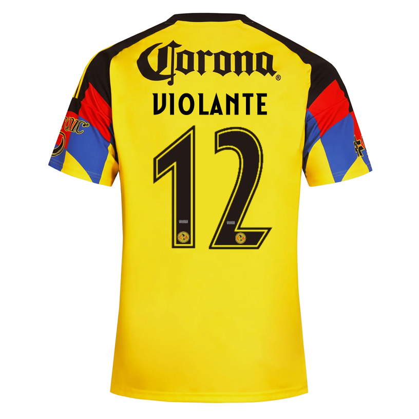 adidas Men's Violante  Club America Home Jersey 25/26 (Yellow)