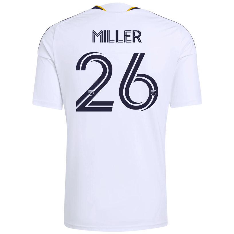 adidas Men's Miller LA Galaxy Home Replica Jersey 26/27 (White)