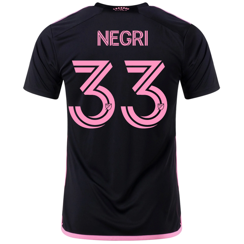 adidas Franco Negri Inter Miami Away Jersey 23/24 (Black/True Pink)