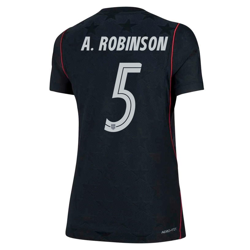 Nike Women’s A. Robinson United States Match Authentic Away Jersey 2026 (Dark Obsidian/Pure Platinum)