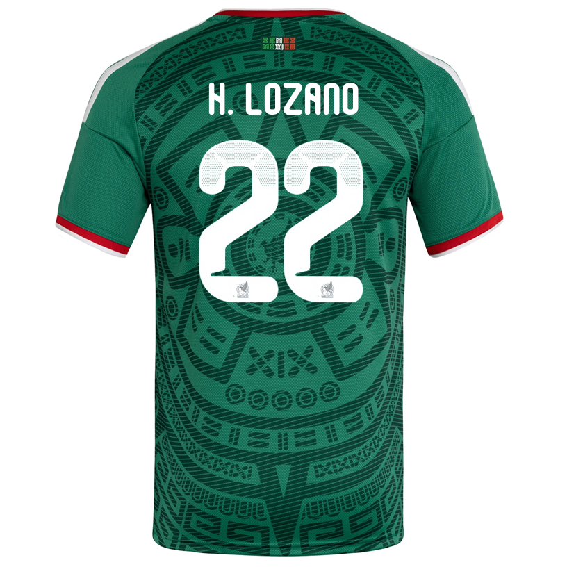 adidas Men's H.Lozano Mexico Home 2026 World Cup Jersey (Bold Green)