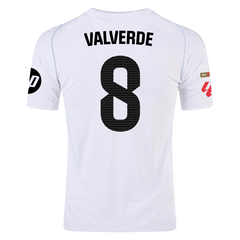 adidas Valverde Real Madrid Authentic Home Jersey w/ La Liga