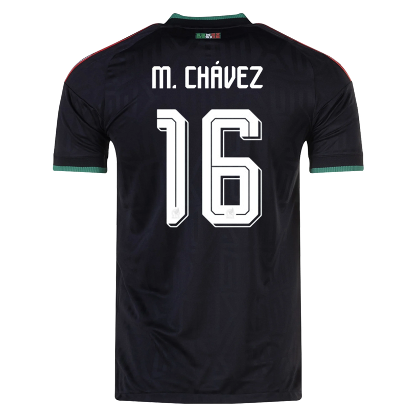 adidas Men's Mexico M. Chavez Authentic Match Third Jersey 2026 (Black)