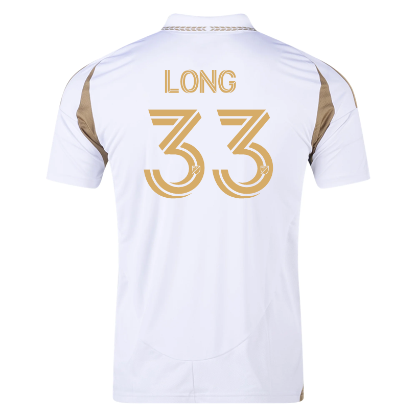 adidas Aaron Long LAFC Away Jersey 25/26 (White/Gold)