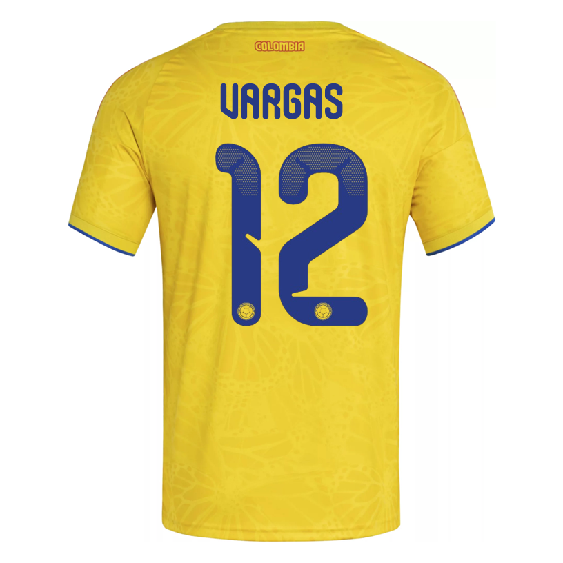 adidas Men's Vargas Colombia 2026 Authentic Home Jersey (Impact Yellow)
